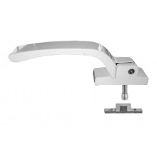 CURTAIN WALL HANDLE 480 28.5 LEFT WHITE