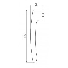 HANDLE FOR OPERATING LOCK SYSTEM 9520 WHITE