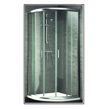 SHOWER DOOR  ALTEA 80X80 SHINE SILVER FINISHING WITH PRINTED GLASS FOR ITALIAN SHOWERS