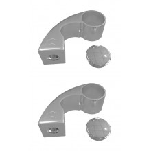 KIT FOR PULL HANDLE T40  SILVER 