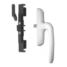 WHITE SLIDING LOCK 4220 24 ONE POINT LOCK WITH HANDLE