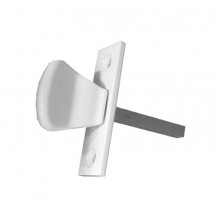 SMALL ALULMINIUM HANDLE FC M WHITE  WITH LONG AXLE 