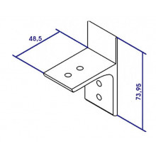 FIXING PIECE FOR BANISTERS 5091 WHITE