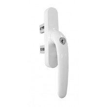 OPPERATING HANDLE 329 WITH KEY WHITE  37MM   OUTSIDE OPENING 