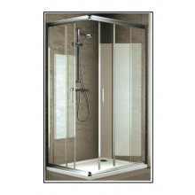 SHOWER DOOR DENIA 80X100 SHINE SILVER FINISHING