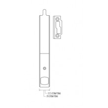 PLASTIC BOLT FOR 2ND LEAF 136 134  22 GROOVE 