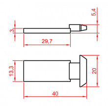 NAIL S 800  70000  V 82 40MM  U 90011 