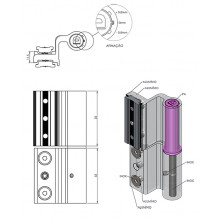 BISAGRA PUERTA CE D1084 ANODIZADO INOX 2500 80KG 110mm E.I. DB