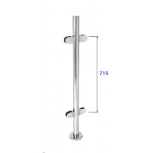 POSTE CUATRO PINZAS 180 38.1522 IBR  XC44304P E  INOX BRILLO AISI 316 TUBO 43MM IN