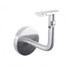 SOPORTE   EMBELLECEDOR PASAMANOS ARTICULADO A PARED 38.2076 IBR  X02283316 43  INOX BRILLO AISI 316 TUBO 43MM IN