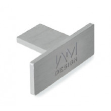 TAPON RECTANGULAR E1100140 ANODIZADO PLATA IN