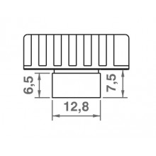 RIGHT MOLDER FOR OVAL LOVER SHUTER 1055JPM WHITE