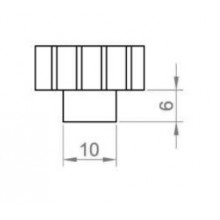 RIGHT SUPPORT FOR SLIDING FIXED MAJORCAN BLACK