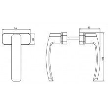 MANILLA RECUPERABLE BLANDA D0064.PI ANODIZADO INOX DB