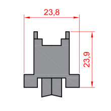 ADJUSTABLE ZAMAK WHEEL S PERIMETRAL 70