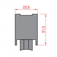 RUEDA S C 94 ZAMAK REGULABLE ROD.AGUJA