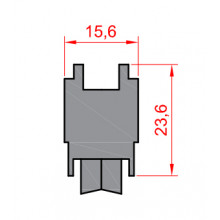 ADJUSTABLE ZAMAK WHEEL S C 60  RUEZAMC60 