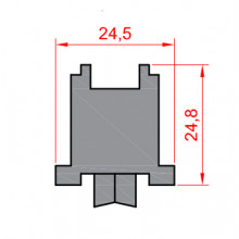 ADJUSTABLE ZAMAK WHEEL WITH NEEDLE BEARING S P LG