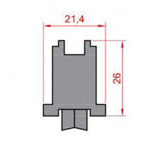 ADJUSTABLE ZAMAK WHEEL S 5000 WITH NEEDLE BEARING