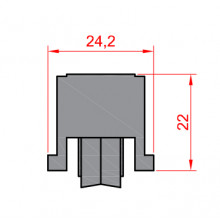 CHARIOT PRENIUM B 1 SIMPLE GALET AVEC DOUILLE   AIGUILLES