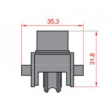 PREMIUM TANDEM WHEEL B 3 12 WITH NEEDLE BEARING