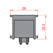 CHARIOT PRENIUM B 2 3 SIMPLE GALET AVEC DOUILLE   AIGUILLES