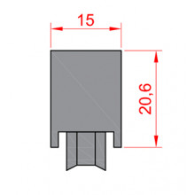 RUEDA S P 60 65 P62 STRUGAL FIJA ROD. BOLAS NYLON HE