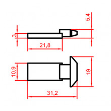 NAIL 2172 FOR LOCK 2172