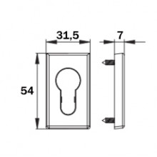 EMBELLECEDOR CILINDRO KARMA 2129.4 BLANCO MATE MS