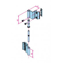 BISAGRA CE 2  HOJA TOP RAPID 9211.23 PLATA DERECHA MS