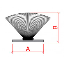 WEATHER STRIP 6.8X6 WITH SILICON WITHOUT PLASTIC 3P GREY