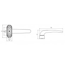 RECOVERABLE HANDLE 4936 WHITE OVAL FORM  SET 