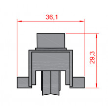 PREMIUM TANDEM WHEEL B 3 13 WITH NEEDLE BEARING