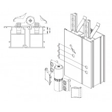 KIT FIJACION 8010.17 PARA BISAGRA NEW BIG PERFILES SIN ROTURA MS