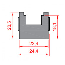 CALCE 3602518 MULTIPUNTO APOYO CREMONA PG EXTRUAL 75 GANCHO  2MM