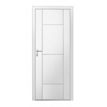 PUERTA ECO DOOR 1 HOJA MODELO 02 BLANCA 9016 MATE TEXTURADO DERECHA 950X2100