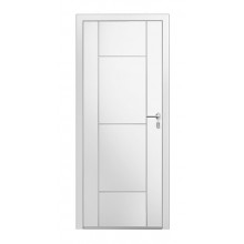 PUERTA ECO DOOR 1 HOJA MODELO 02 BLANCA 9016 MATE TEXTURADO IZQUIERDA 950X2100