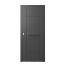 PUERTA ECO DOOR 1 HOJA MODELO 02 GRIS 7016 MATE TEXTURADO DERECHA 950X2100