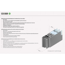 PUERTA ECO DOOR 1 HOJA MODELO 02 GRIS 7016 MATE TEXTURADO DERECHA 950X2100