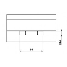 HINGE 625  INOX COLOUR  THREE PARTS