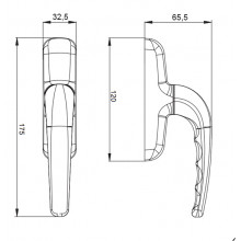 CREMONA 6035.1 PLATA CE PRACTICABLE 2 PALAS CON LLAVE IGUAL MS