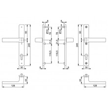 MANILLA RECUPERABLE CON ESCUDO 30 92 TOULON 11819935 ANODIZADO INOX HP