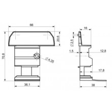 TAPA INVERSOR KBE ANTRACITA  308.7016.01.00 