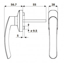 MANILLA MULTIFUNCION CON LLAVE SILHOUETTE 250CV BLANCA MT