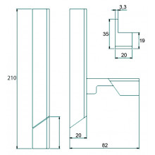 CIERRE MULTIFUNCION BALCONERA EDGE IN NEGRO IZQUIERDA NI