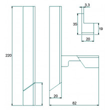 CIERRE MULTIFUNCION BALCONERA EDGE IN RAL 9010 MATE DERECHA NI