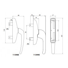 CREMONA 11399E NOIRAVEC CLEF UNE OUVERTURE EXT RIEURE UNE PELLE ROSCADA SF