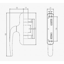 OPERATING HANDLE 6700 BLACK