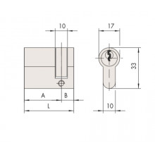 MOYENNE CYLINDRE 4010 NICKEL E LOGO CISA GP120