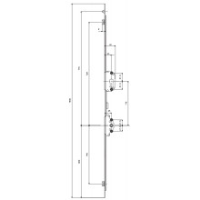 CREMONA MULTIPUNTO GANCHO CORTO CR GU 1600 E25 C LLAVE G 18250 16 0 1 ZINCADA TEKNICA